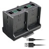 Kastar LP-E12 Quadruple Battery Charger Compatible with Canon EOS 100D,