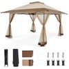 Bezeseller 13x13 Pop Up Gazebo Tent with Mosquito Netting –