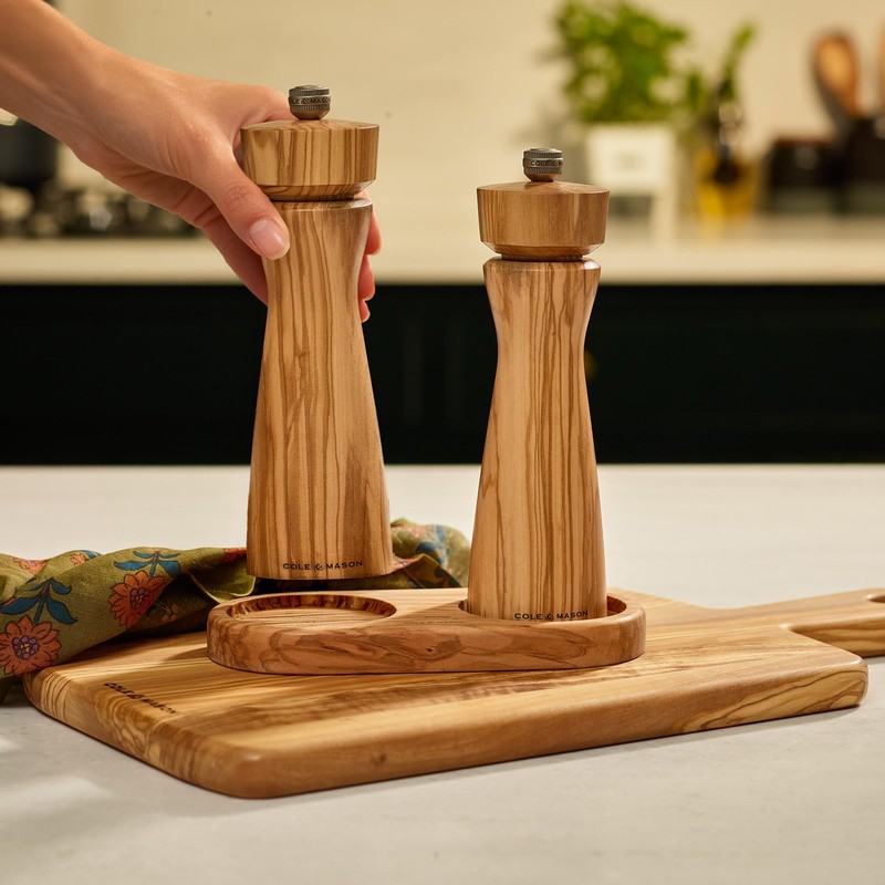 Cole & Mason Portobello Olive Wood Salt and Pepper Mill