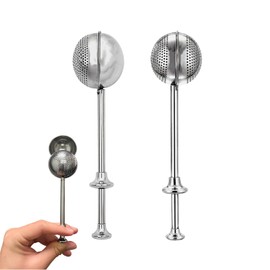 Dos juegos de té de acero inoxidable, Agujero Completo y Medio Agujero. | Se Puede Utilizar para Filtrar Hojas de Té,Especias,Condimentos, Reusable Fi