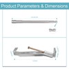 10 Pack 5 Inch K Style Gutter Hangers with Rust-Resistant