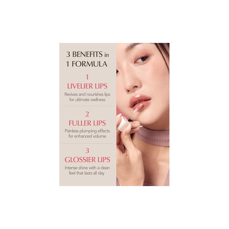 Suero de aceite para labios coreano Natural Bloom, 0,14 fl