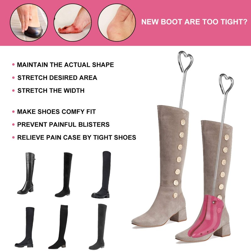 MISERWE One Pair Boot Stretcher with Boot Shaper Stands Professional