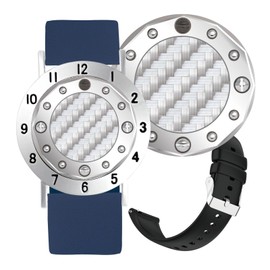 E TRUEE Golf Ball Marker with Carbon Fiber Ball Marker Bracelet, Golf Accessories, Golf Gifts, Golf Counter for Men Women