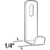 Prime-Line 193675 J-Shaped Mirror Holder Clip, 1/4 in, Steel (4