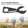 11 in 1 Outdoor Wrench Multifunctional Bottle Opener Keychain Screwdriver