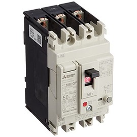 Mitsubishi Electric WS-V Series GT-Leakage Circuit Breaker, Compatible with Harmonics/Surges, Small Size, NV63-CVF, 3P, 50A, 100-440V, 30MA