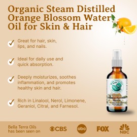 Orange Blossom Water (Neroli Hydrosol) – 1 Gallon, Radiant Skin Refresher, Natural Aroma, Revitalize & Glow – Bella Terra Oils