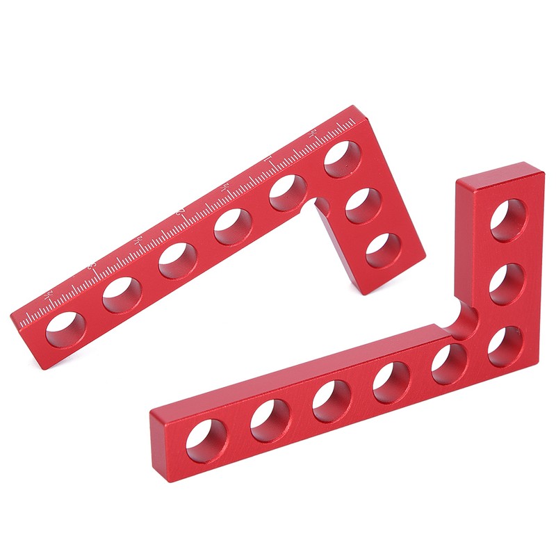 90 Degree Positioning Squares Right Angle Ruler Woodworking Tools Inch