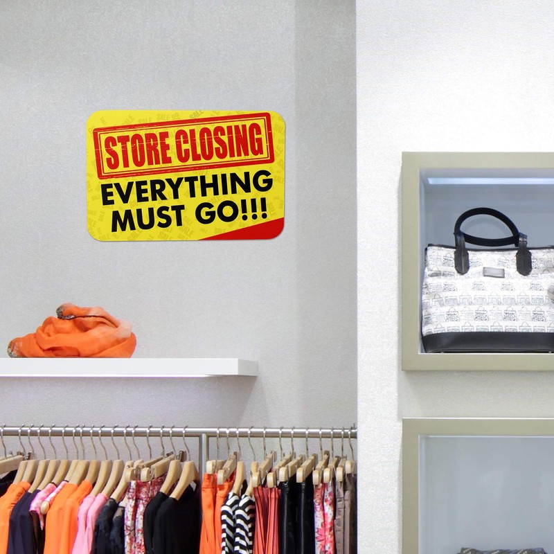 Store Closing Sign | Everything Must Go Bis Sale Sign