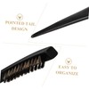Healeved Slick Back Brush with Pointed Tail Design Boar Bristle