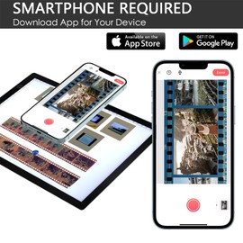 Slide Viewer Light Pad, Ultra Thin USB C Powered Light Scanner for Old Photo Slide and Film Negative Scanning with 3 Levels of Brightness, for Tattoo Drawing, Sketching, Stenciling