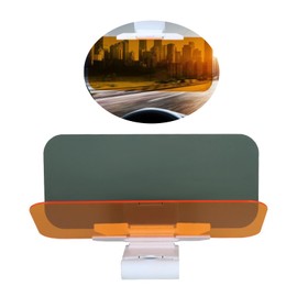 1 Pcs Car Sun Visor Extender Anti Glare Glasses, Yellow & Black Stretch Car Visor, Day and Night Anti-Glare Visor, 2 in 1 Anti-High Beam Goggles for Most Trucks Cars and Vans