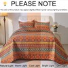 Cmfshape Orange Quilt Sets Bedspread Set 100% Cotton Boho Bedding