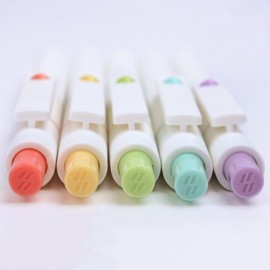 Toshine Smooth Writing Pens Aesthetic Pens Retractable Quick Dry Gel Ink Pens Fine Point 0.5mm Black Ink Gel Pens for Office School 5pcs (White)