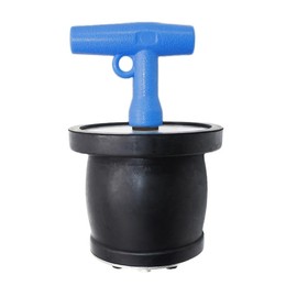 BOPOREAE Mechanical Test, Seal, Cleanout Pipe Plug, 2-1/16 to 2-9/16 in Expandable Rubber Plug SSteel Sewer Cleanout Cap Cover for DWV Testing, Boat Handle Drain Plug with Galvanized Screw and Nut