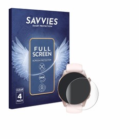 Savvies Pack of 4 Full Screen Protectors for Denver SWC-392 Full Cover Screen Protector [3D Curved, Transparent, Anti-Fingerprint]