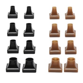 Eterspr Pack of 16 Black and Apricot High Heels Protectors, Non-Slip Cover for High Heels, Can Dampen High Heels and Protect Against Wear