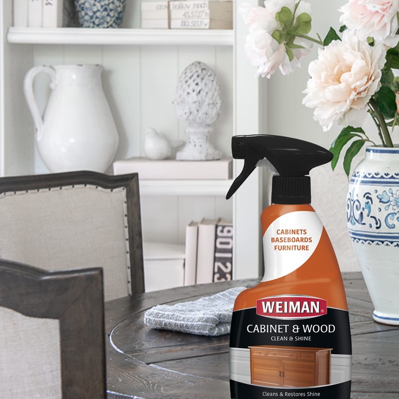 Weiman Cabinet and Wood Cleaner, Shine, Clean and Protect Spray