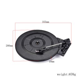 RuiJOTWAT Vintage Vinyl Lp Record Player Turntable with Stylus Phonograph for Audio Video Accessories Parts