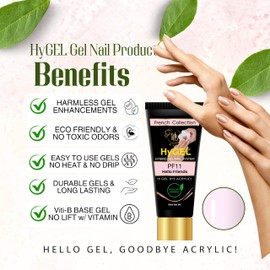 HyGEL Hybrid Gel Nail Polish, PF11 Hello Friends Pink, 60ml