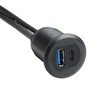 Type C 3.1 to USB 3.0 Flush Mount Cable with