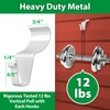 Vinyl Siding Hooks for Hanging (12 Pack), No Nails &