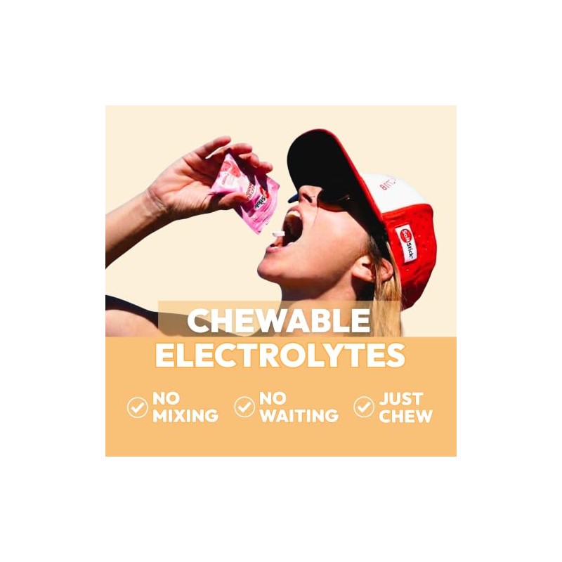 SaltStick Fastchews Electrolitos de Hidratación Sandía 60 Tabletas
