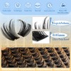 TOOCHUNAG Wispy Lash Clusters Eyelash Extensions Kit 10-18mm D Curly
