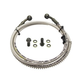 10mm 1400mm 55.1 INCH Braided Hydraulic Brake Master Cylinder Hose Line PIT PRO Quad Dirt Bike ATV