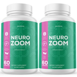 Just Ripe Nutrition Neuro Zoom - Cognitive Support Dietary Supplement 60 Capsules (2 Pack)