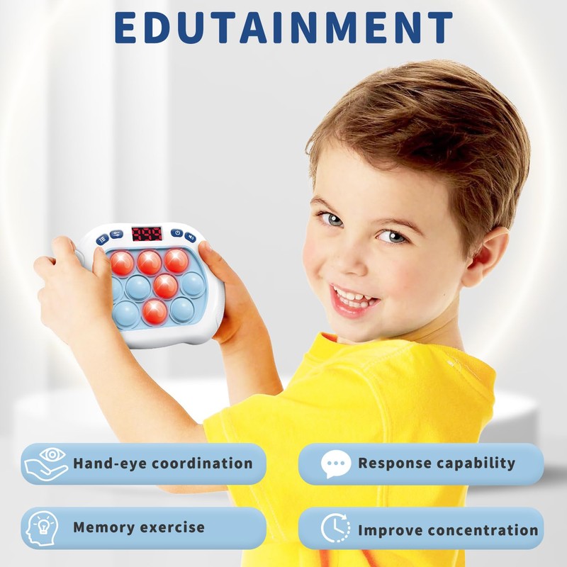 Intoypad Pop Game Light Up Fidget Toy for Kids, 6