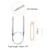 HARFINGTON Circular Knitting Needles 47" Stainless Steel US 13/9.0mm Knitting