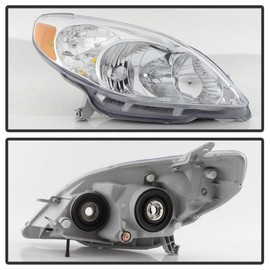 ACANII - For 2003-2008 Toyota Matrix Headlights Headlamps Replacement 03-08 Left+Rght Set Driver + Passenger Side