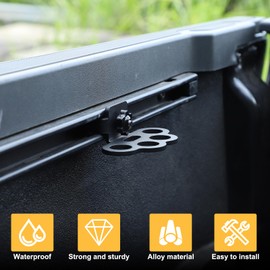 Tie Down Anchors for Toyota Tacoma 2024 2025, Truck Bed Side Wall Anchor Bed Rail Cleats Multi Holes Cargo Bed Accessories