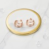 Philip Jones Rose Gold Plated Triple Hoop Earrings