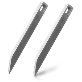 Stainless Steel Prybar, 2 Pack Heavy Duty Mighty Mini Bar, EDC Key Ring Pocket Pry Bar for Every Day Carry, Ultra Minimalist Slim Prybar Multitool, Key Chain Pry Tool