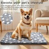 Washable Dog Bed Mats - Reversible Kennel Mat (Cool &