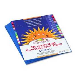 SunWorks 7403 Construction Paper, 9" x 12", 50 Sheets/Pack, Blue