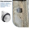 SRIAOO 3/4"-14 NPT Aluminum Boat Floor Drain Plug with Neoprene