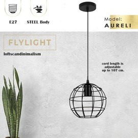 OXTXO Black Ceiling Lights, Retro Iron Industrial Vintage Hanging Lamp with Metal Basket Cage Lantern Shade, Perfect for Bedrooms, Lofts, and Restaurant Hallways Creative Indoor Pendant Light Shade