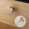 JIZZU 6 Pcs Solid Brass Gold Drawer Knobs [20 *
