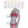 EONAR Women's Side Tied Bikini Sets Removable Swimwear Push Up