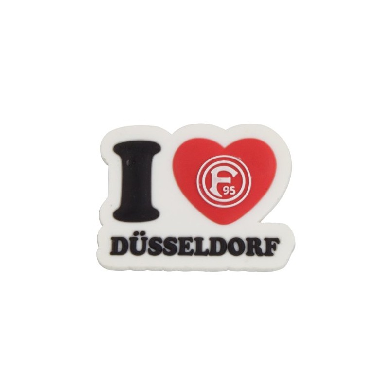 Fortuna Düsseldorf 3D PVC Magnet "I love" [German Version]