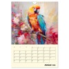 Bunte Vögel. Bezaubernde Papageien-Aquarelle (Wandkalender 2026 DIN A4 hoch), CALVENDO