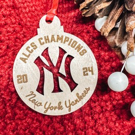 2024 ALCS Champions Ornament, New York Yan kees Ornament, NY Yank ees, NYC Christmas Tree Ornament, BFCM, Black Friday, Cyber Monday