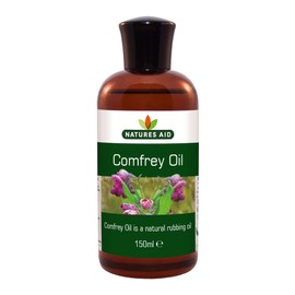 Natures Aid Comfrey Oil 150ml - Natural Rubbing Oil for Healthy Skin and Muscle Wellness - Vegan, Non-GMO, Gluten-Free - Hydrates, Soothes and Moisturises - Made in The UK