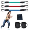 Ankle Resistance Bands with Cuffs - Ankle Band Cuff Set