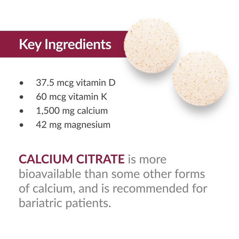 Bariatric Advantage Calcium Citrate Chewable 500 mg - for Bariatric