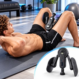 Thigh Exerciser for Home Workouts –10-100lbs Adjustable Resistance with Digital Display for Inner Thigh and Leg Training